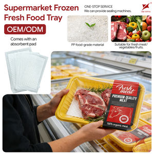 Conteneur alimentaire jetable en plastique PP de haute qualité, grand plateau pour aliments congelés avec logo/design graphique personnalisable - Product Image 4