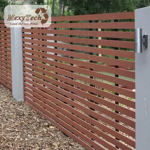 Clôture en treillis de jardin pour balcon/terrasse bois plastique durable conception moderne clôture en wpc