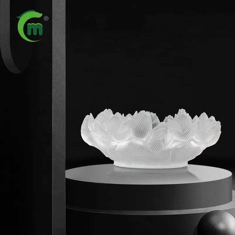 Nieuwe Luxe Crystal Fruitschaal Liuli Lotus Fruitschaal Bruiloft Decoratie