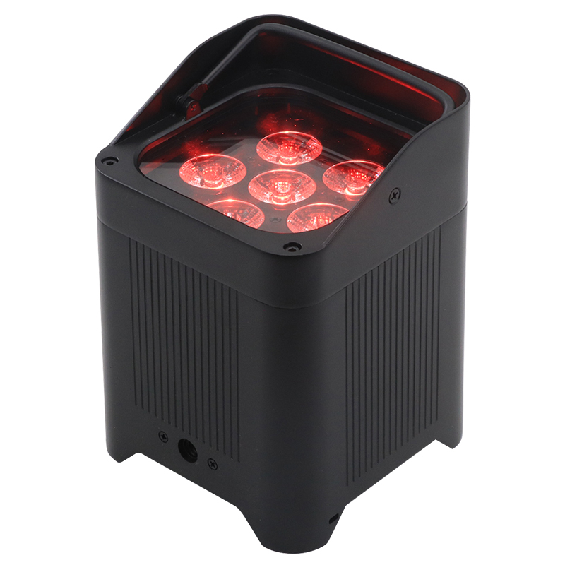 RGBWA UV 6in1 LED Multi-color Portable Wireless Battery Led Par Light for Wedding Church Studio