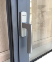 Ventanas y Puertas Abatibles de Aluminio con Marco Horizontal HC, Vidrio Templado Insonorizado, Persiana para Uso en Exteriores, Baños y Hoteles
