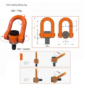 YDS Boulon à <span class=keywords><strong>anneau</strong></span> <span class=keywords><strong>de</strong></span> <span class=keywords><strong>levage</strong></span> <span class=keywords><strong>rotatif</strong></span> universel Rotation à 360 degrés Filetage M8-M64 Capacité <span class=keywords><strong>de</strong></span> charge <span class=keywords><strong>de</strong></span> 90 lb pour l'infrastructure <span class=keywords><strong>de</strong></span> construction - Product Image 5