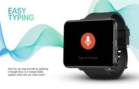 Jam Tangan Pintar DM100 Layar IPS Penuh 2,86 inci 640*480 dengan OS Android Kustom, Tahan Air IP68, 4G 5G, CPU MT6739