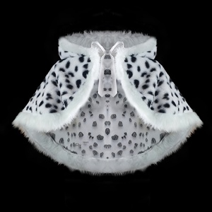 Halloween <span class=keywords><strong>Cruella</strong></span> Dalbican conejo manchado estampado <span class=keywords><strong>de</strong></span> leopardo chal adulto - Product Image 2