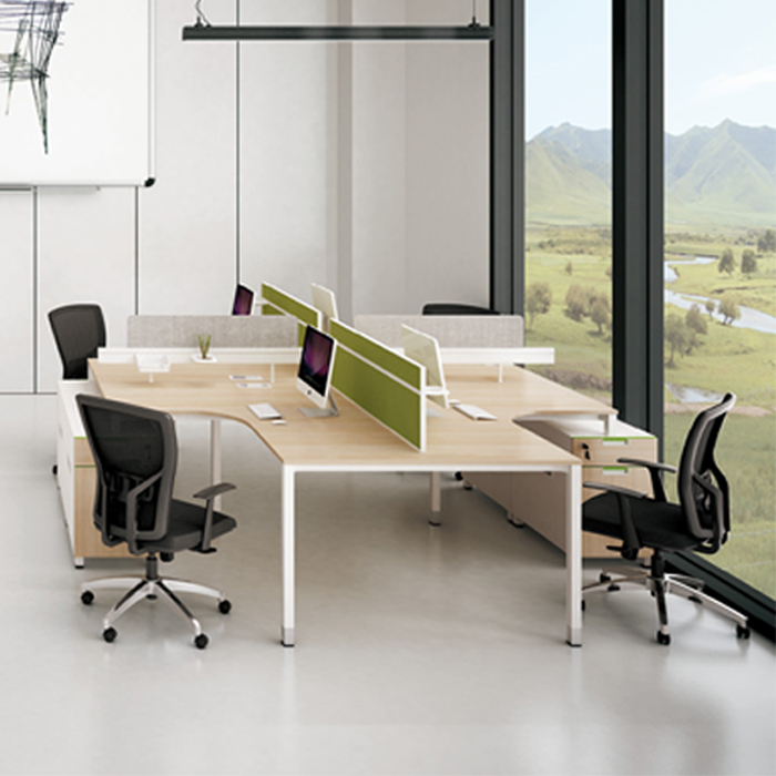Moderne ouvert cabines cloisons réception/poste de travail de bureau exécutif bureau 1 personne