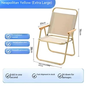 Chaise de plage pliable portable IStapromo, légère, en tissu Oxford, avec cadre métallique, dossier séparé, pour le camping, les pique-niques, les activités de plein air - Product Image 3