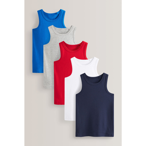 Camiseta sin Mangas CELINNE para Niños, 100% Algodón, Colores Sólidos, Básica, para Verano - Product Image 1