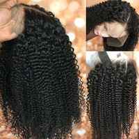 Perruques en cheveux humains en gros, cheveux alignés dans le sens de la cuticule, perruques sans colle, cheveux non traités, ondulations naturelles, perruques frontales en dentelle 13x6 pour femmes noires
