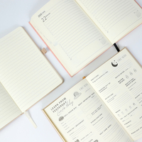 Agenda 2026 non daté personnalisé, planificateur quotidien, hebdomadaire et mensuel, couverture en papier A4, style professionnel, pour l'école et les cadeaux
