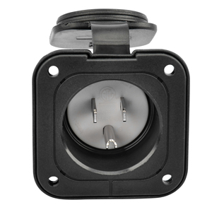 Prise mâle pour générateur américain pour bateau marin RV ETL Approuvé Flanged Inlet <span class=keywords><strong>125</strong></span>-volt Power Inlet Socket - Product Image 1