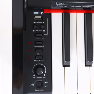 Beisite S-182 88-Key kỹ thuật số thẳng đứng Đàn piano điện tử bàn phím màu đen nắp bước-by-step trọng lượng cho những người yêu âm nhạc làm bằng nhựa - Product Image 2