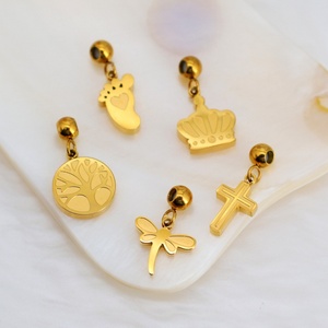 Cute 316l 18k Stainless Steel Luxury Customize <b>Bracelet</b> <b>Charm</b> for Jewelry Making Wholesale - Product Image 4