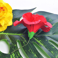 Vente en gros de fleurs d'hibiscus multicouches en mousse EVA hawaïenne pour la décoration de la maison du magasin