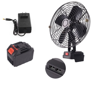Ventilateurs décoratifs d'extérieur en acier avec capteur de mouvement, alimentés par batterie 18V, pour bricolage, jardin, maison, garage, surveillance de sécurité - Product Image 2