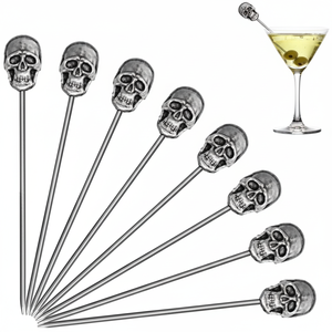 ไม้เสียบสแตนเลสแบบใช้ซ้ำได้ทำจากเหล็กมะกอกแบบพรีเมี่ยมอุปกรณ์สำหรับงานปาร์ตี้สุดหรู - Product Image 1