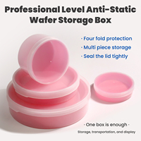 Boîte de stockage professionnelle antistatique et recyclable pour plaquettes, étui de transport ESD sécurisé pour plaquettes de silicium, stockage de semi-conducteurs en salle blanche