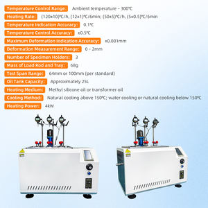 Hochpräziser Wärmeabweichungs-Vicat-Weichpunkttester für Nichtmetallische Materialien Laborgebrauch mit 300°C Temperaturkontrolle - Product Image 4