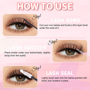 4-trong-1 phân đoạn ghép 40d-50d-60d cụm duy nhất xoăn lông mi giả DIY cụm Lash Kit - Product Image 4