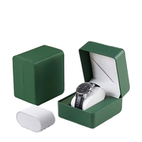 Boîte à montres en cuir de qualité supérieure avec coussin doux pour hommes et femmes, rangement pour montres-bracelets, logo personnalisé disponible