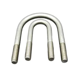 GR A B C Stainless steel U Bolt Wire Rope Grips DIN 3570 Round Bend U Bolts