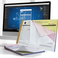 Formulaires de Commande A5 Personnalisés avec Logo, 2 Pièces, Sans Carbone, Format A4 (8,5x11 Pouces), Carnet de Factures, Reçus et Livres de Ventes en Carton