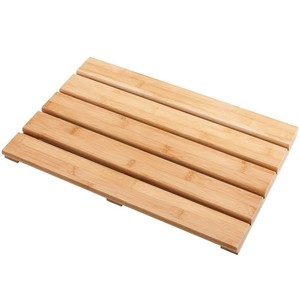 Alfombra de Baño Rectangular de Madera, Color Natural, Resistente al Agua, para Ducha - Product Image 5