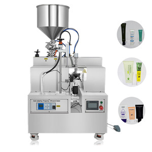 2022 New manual ultrasonic plastic cosmetic toothpaste tube filler sealer semi automatic cream soft tube filling sealing machine