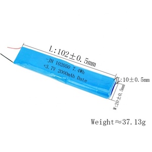 JH Fabricante 3,7 V GPS Smart Wear Medical Beauty Equipment Powerbank 2000mAh 102050 Paquete de batería de iones de litio para <span class=keywords><strong>Apple</strong></span> <span class=keywords><strong>Watch</strong></span> - Product Image 2