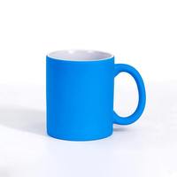 Mug fluorescent à sublimation thermique, couleur bonbon, tasse à eau lumineuse 11oz, tasse droite, emballage personnalisé, vente en gros
