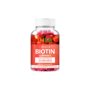 Maximum Strength Healthcare Supplement Adult Organic <b>Biotin</b> 10000mcg <b>Gummies</b> Boost Energy Levels 100 Strawberry <b>Gummies</b> - Product Image 1