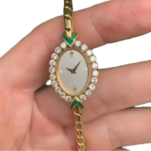 ของขวัญวาเลนไทน์ปี 2025 นาฬิกาควอตซ์ทรงเหลี่ยมสำหรับผู้หญิงรุ่นใหม่ Ronda 16 มม. สีทองวินเทจ หรูหรา ย้อนยุค คุณภาพสูง พร้อมเข็มนาฬิกาคริสตัล - Product Image 1