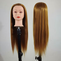 Femme 100% cheveux synthétiques Mannequin tête coiffure formation poupée cosmétologie Mannequin tête poupée formation tête pour coiffeur