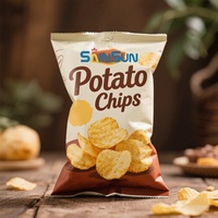 Sachet de pop-corn thermoguérissable emballage en feuille d'aluminium dos personnalisé sacs d'emballage scellés en plastique pour snacks aliments soufflés croustilles de plantain de pommes de terre