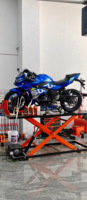 Cric hydraulique à ciseaux pour moto 1000 LBS - Table élévatrice stable pour moto et VTT en garage