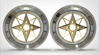 15X7 15 en 15 pouces Et35 4X100 en alliage d'aluminium forgé 3 pièces jante en or à lèvre profonde pour Miata Renault Scénic (1996-1999)