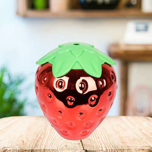 Gobelet en plastique réutilisable en forme de fruit, phosphorescent, sans BPA, anti-fuite, 20 oz, écologique, avec paille, portable, pour fêtes - Product Image 1