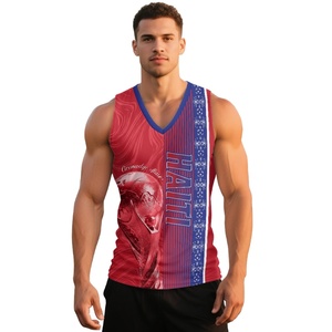 Maglia da Calcio Senza Maniche Traspirante per Tifosi della Federazione di Calcio di Haiti 2026WC - Let's Go Haiti - Product Image 4