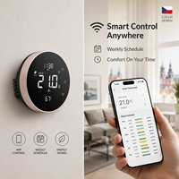 Termostato Inteligente con Wifi para el Hogar, Control de Temperatura y Humedad con Sensor NTC para Calefacción