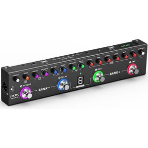 Pédale d'effets de guitare LEKATO Tank-G, 36 présélections, 4 modules (Ampli, Delay, Reverb, Chorus), IR Cab, compacte en alliage d'aluminium - Product Image 1