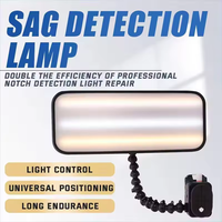 Lampe réflectrice de débosselage sans peinture 52 cm pour réparation de bosses de voiture, avec ventouses électriques et LED 3 couleurs réglables pour PDR