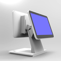 Sistema de Punto de Venta Todo en Uno con Caja Registradora, Pantalla Táctil Capacitiva de 11.6"+11.6", Resolución 1366*768, Terminal POS para Negocios