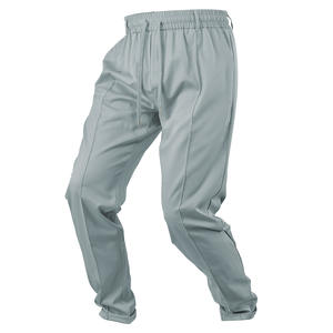 กางเกงวอร์มลำลองสำหรับบุรุษเอวยางยืดระบายอากาศได้ดีสีทึบทรงหลวมกางเกงขายาวสำหรับเล่นกีฬาในฤดูร้อน - Product Image 2