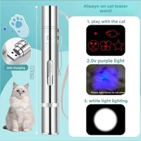 Jouet pour chat écologique, pointeur laser rechargeable par USB, infrarouge, sportif, motifs multiples modernes