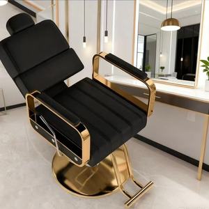Chaise de salon ergonomique, matériau de qualité supérieure, base ronde pour salon de coiffure - Product Image 1