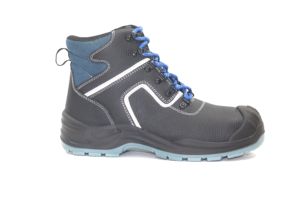 Stivali da Lavoro Antinfortunistici da Uomo <span class=keywords><strong>S3</strong></span> di Alta Qualità con Punta in Acciaio Antiscivolo Morbidi Tomaia Allacciata per Tutte le Stagioni Uso Industriale in Vera Pelle - Product Image 2