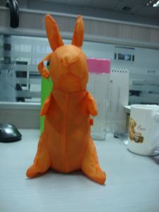 Parapluie miniature <span class=keywords><strong>Chami</strong></span> 5 plis de qualité assurée, motif lapin mignon, sac, diamètre ouvert 97 cm, 6 baleines, poignée en caoutchouc, résistant au vent, en polyester - Product Image 3