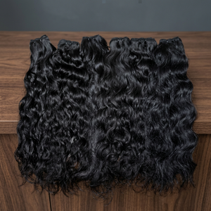ผมแท้แบบอินเดีย Remy  แบบถักเป็นช่อ  ลอนบอดี้เวฟ  แบบเย็บสองชั้น  ปลายผมเต็ม  สีดำธรรมชาติ  มีทุกสี  เหมาะสำหรับต่อผม - Product Image 3