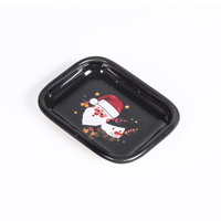 Plateau à rouler miniature en métal personnalisé en gros, porte-clés en fer blanc, support portable pour tabac et herbes, accessoire de fumée avec emballage cadeau