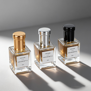 Wholesale New 15ml Square Glass <strong>Perfume</strong> Bottle <strong>Mini</strong> Crimp <strong>Perfume</strong> Spray Bottle With Ball Cap - Product Image 4