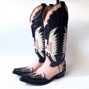 Bottes Western en Cuir PU Personnalisables Haut de Gamme pour Femmes, Idéales pour la Décoration et la Personnalisation – Bottes Chukka - Product Image 4